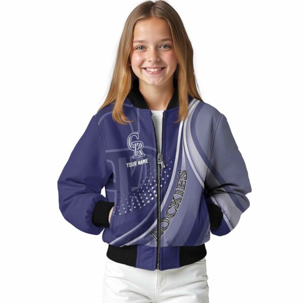 personalized colorado rockies wave patterns blue jacket top rated