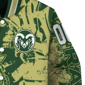 personalized colorado state rams fishing art green jacket premium grade