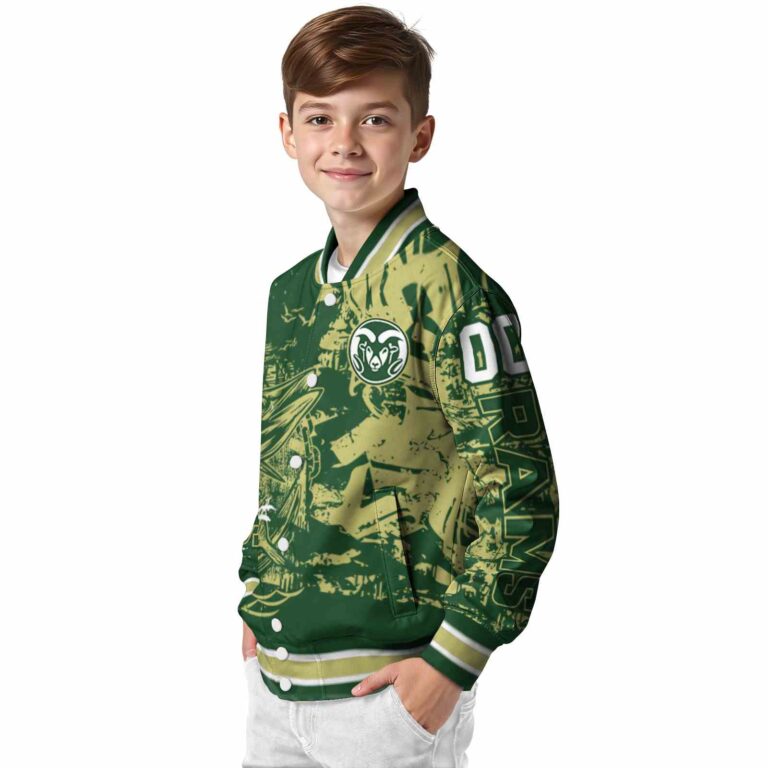 personalized colorado state rams fishing art green jacket trendy