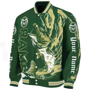 personalized colorado state rams fishing passion green white jacket best selling
