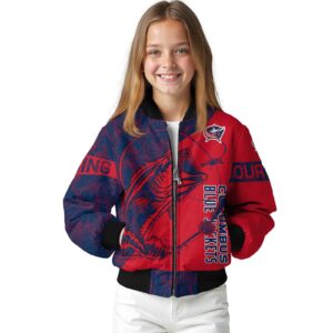 personalized columbus blue jackets fishing rod red jacket top rated