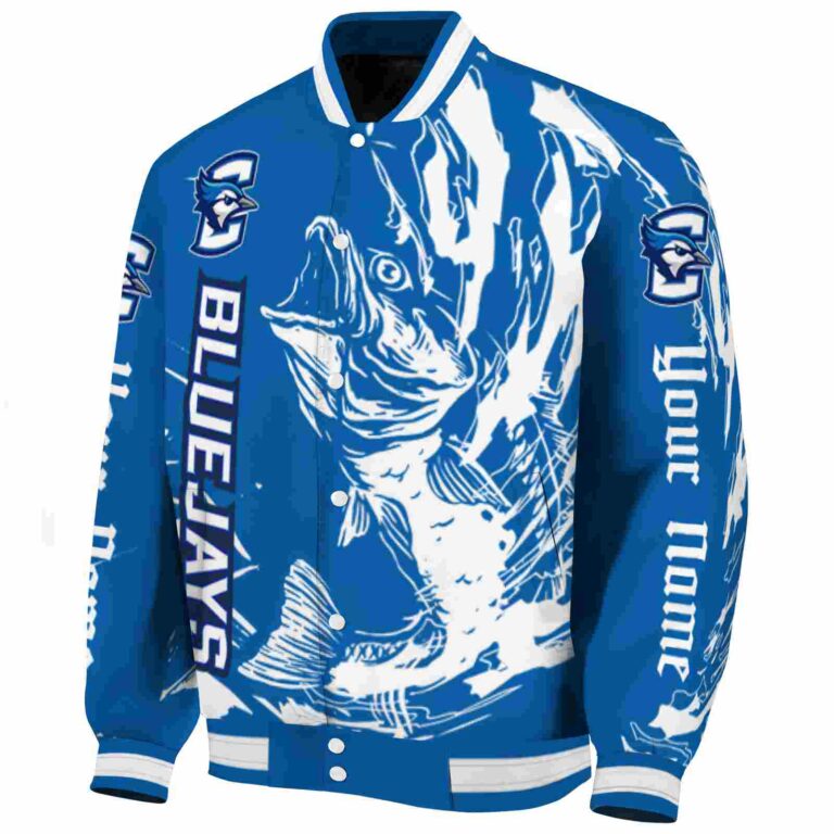 personalized creighton bluejays fishing passion blue white jacket best selling