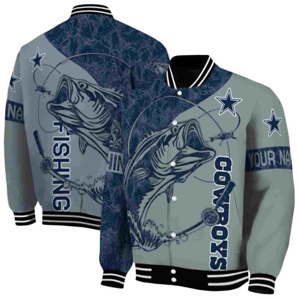 personalized dallas cowboys fishing rod silver jacket fashion forward
