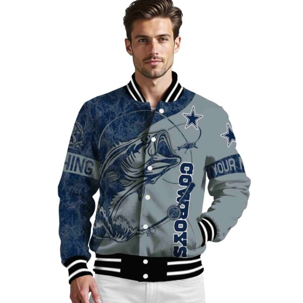 personalized dallas cowboys fishing rod silver jacket high quality