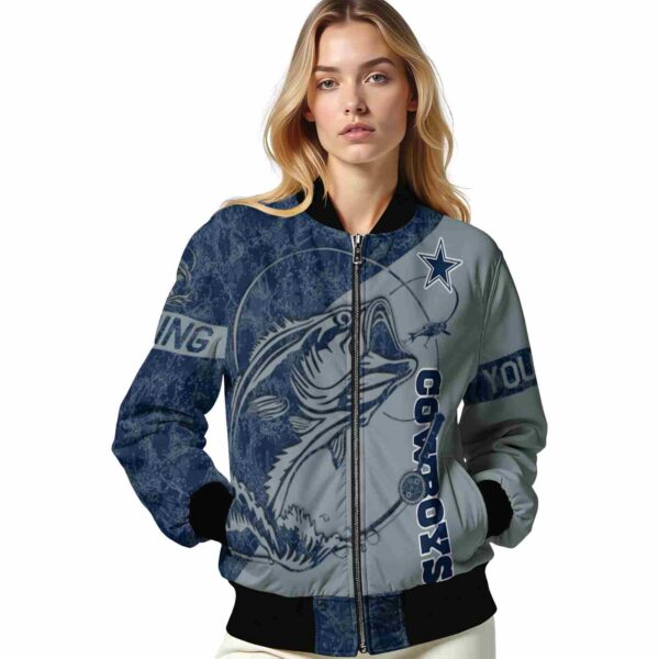 personalized dallas cowboys fishing rod silver jacket latest model