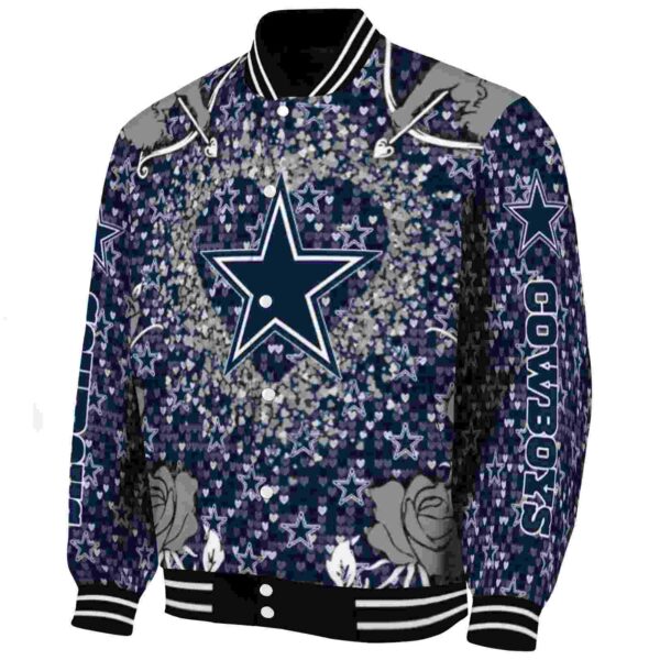 personalized dallas cowboys heart explosion blue jacket best selling