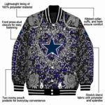 personalized dallas cowboys heart explosion blue jacket best selling