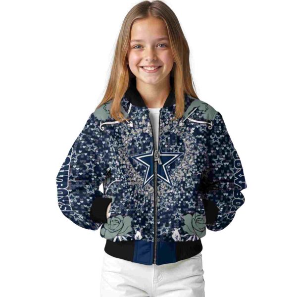 personalized dallas cowboys heart explosion blue jacket top rated