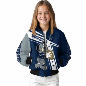 personalized dallas cowboys mickey football blue white jacket top rated
