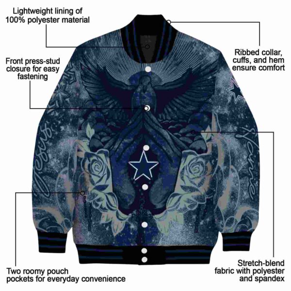 personalized dallas cowboys praying hands blue jacket new arrival