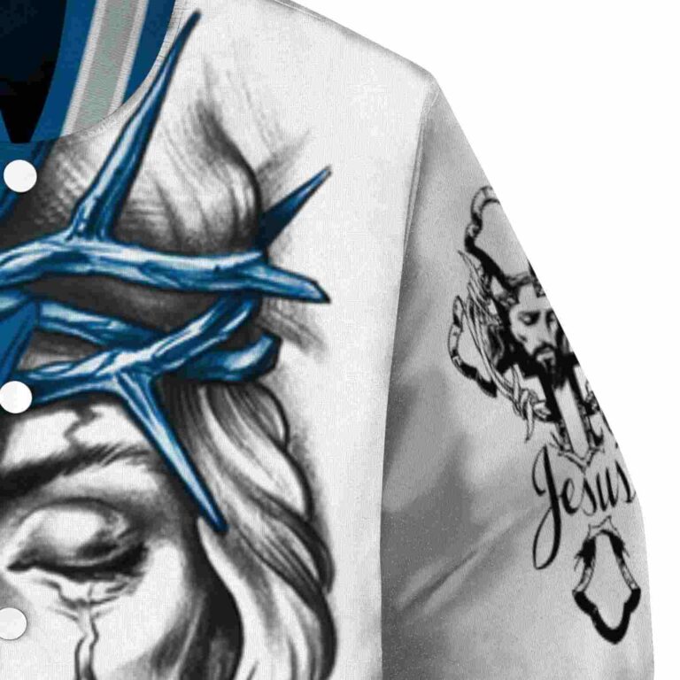 personalized dallas mavericks jesus tears blue white jacket premium grade