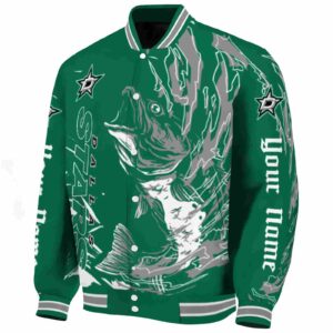 personalized dallas stars fishing passion green white jacket best selling