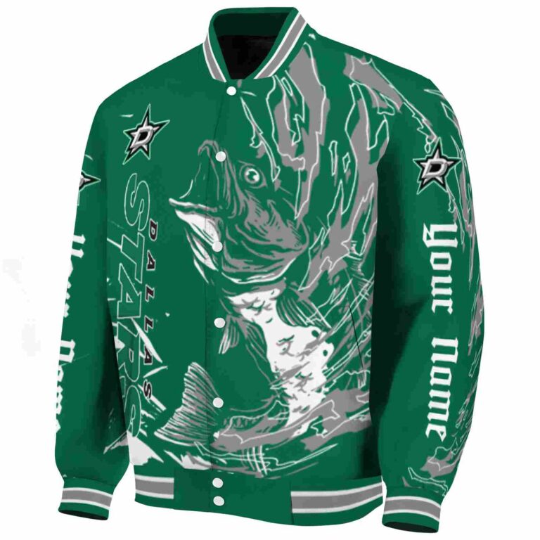 personalized dallas stars fishing passion green white jacket best selling
