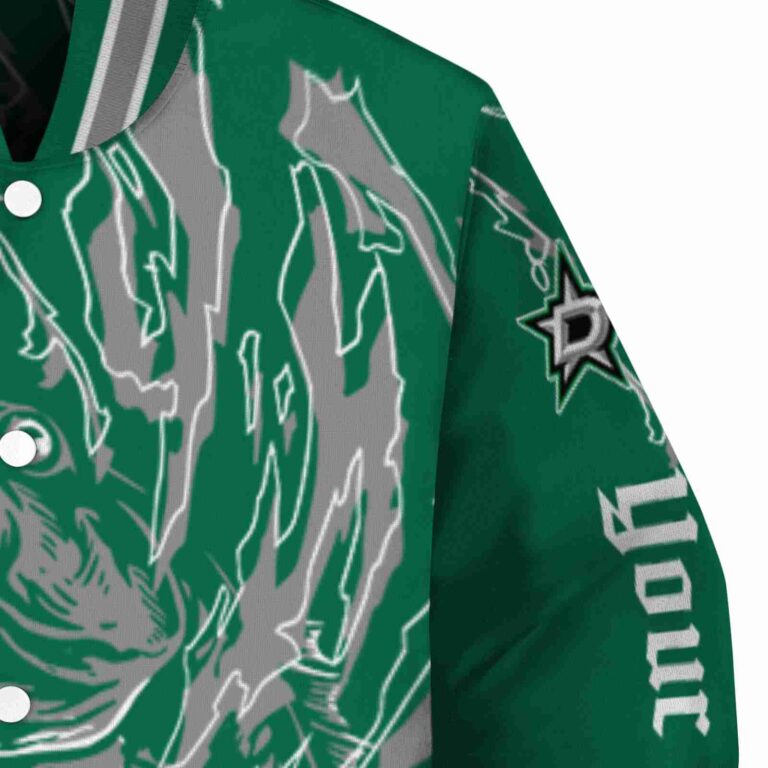 personalized dallas stars fishing passion green white jacket premium grade