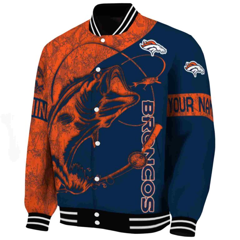 personalized denver broncos fishing rod blue jacket best selling