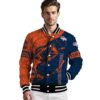 personalized denver broncos fishing rod blue jacket high quality