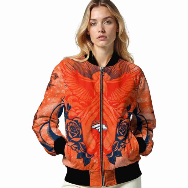 personalized denver broncos praying hands orange jacket latest model