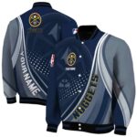 personalized denver nuggets wave patterns blue jacket best selling
