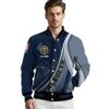 personalized denver nuggets wave patterns blue jacket high quality