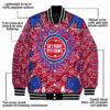 personalized detroit pistons heart explosion red jacket new arrival