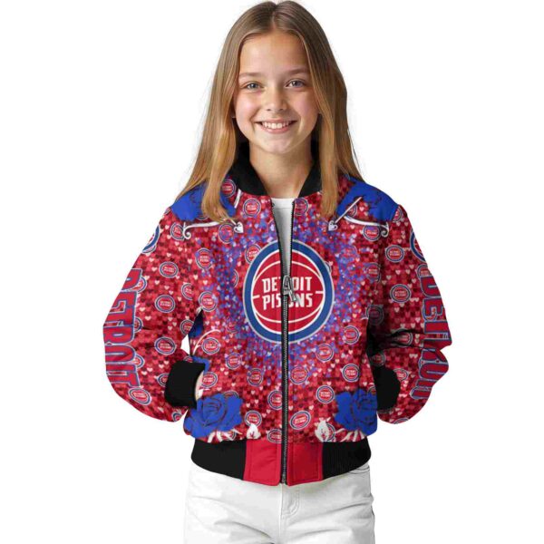 personalized detroit pistons heart explosion red jacket top rated