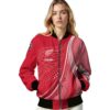 personalized detroit red wings wave patterns red jacket latest model