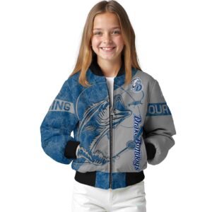 personalized drake bulldogs fishing rod gray jacket top rated