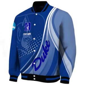 personalized duke blue devils wave patterns blue jacket best selling