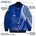 personalized duke blue devils wave patterns blue jacket best selling