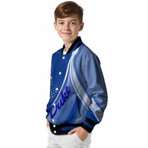 personalized duke blue devils wave patterns blue jacket trendy