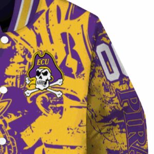 personalized east carolina pirates fishing art purple jacket premium grade