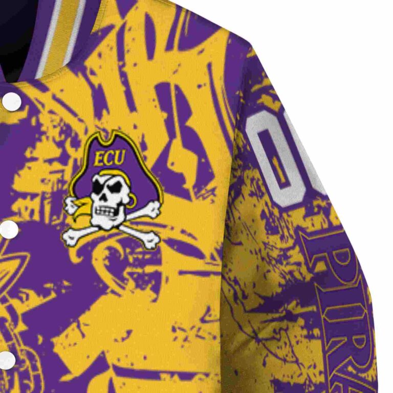 personalized east carolina pirates fishing art purple jacket premium grade