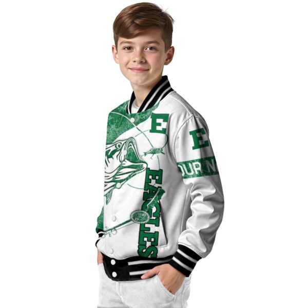 personalized eastern michigan eagles fishing rod white jacket trendy