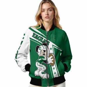 personalized eastern michigan eagles mickey football green white jacket latest model