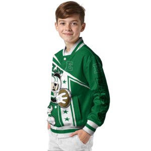 personalized eastern michigan eagles mickey football green white jacket trendy