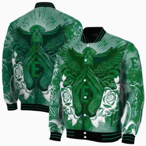 personalized eastern michigan eagles praying hands green jacket fashion forward