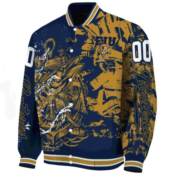personalized fiu panthers fishing art blue jacket best selling