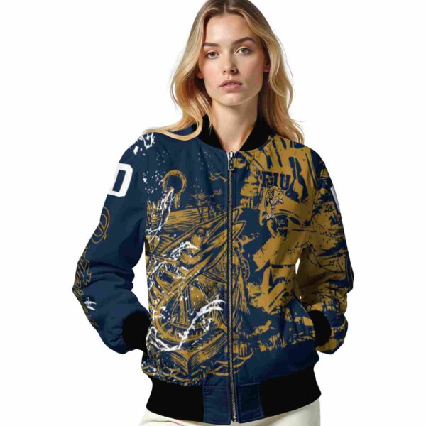 personalized fiu panthers fishing art blue jacket latest model