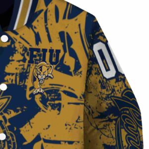 personalized fiu panthers fishing art blue jacket premium grade