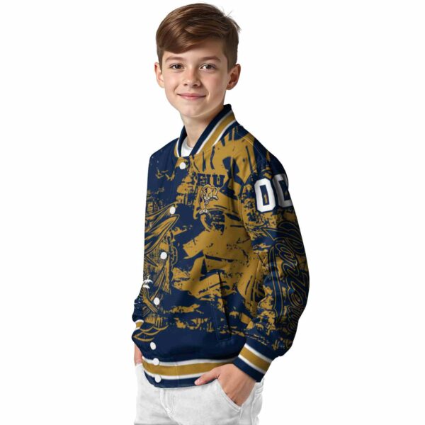 personalized fiu panthers fishing art blue jacket trendy