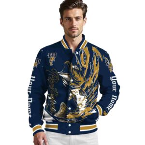 personalized fiu panthers fishing passion blue white jacket high quality
