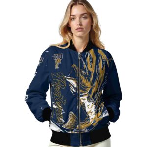 personalized fiu panthers fishing passion blue white jacket latest model