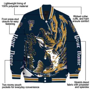 personalized fiu panthers fishing passion blue white jacket new arrival