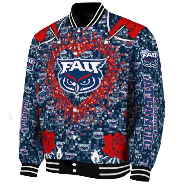 personalized florida atlantic owls heart explosion blue jacket best selling