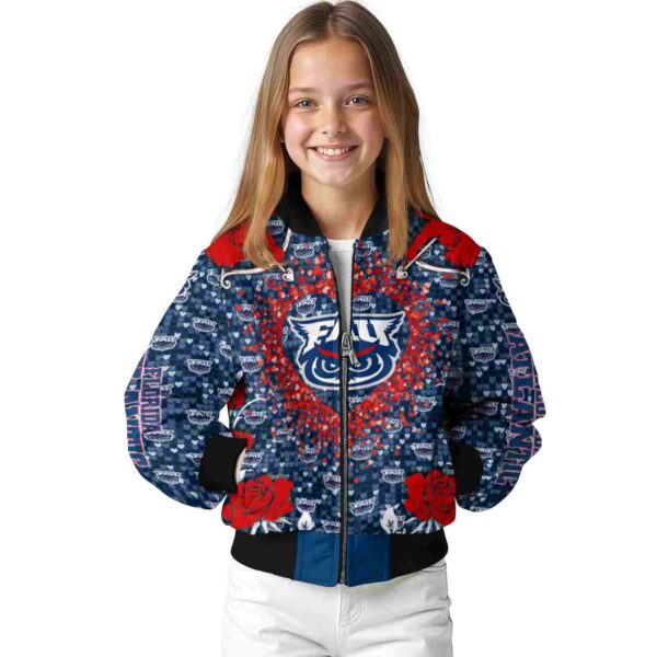 personalized florida atlantic owls heart explosion blue jacket top rated