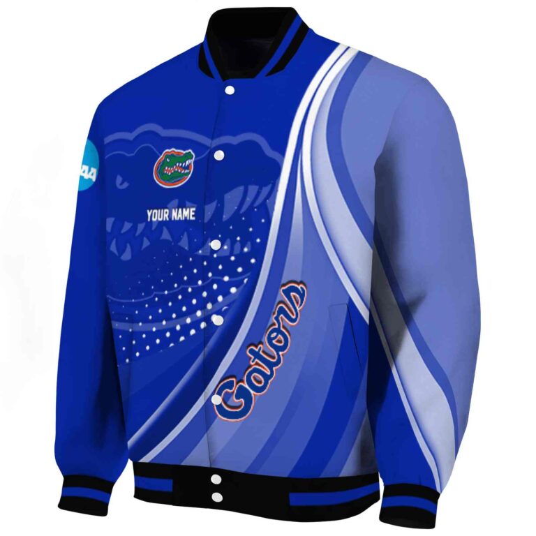 personalized florida gators wave patterns blue jacket best selling