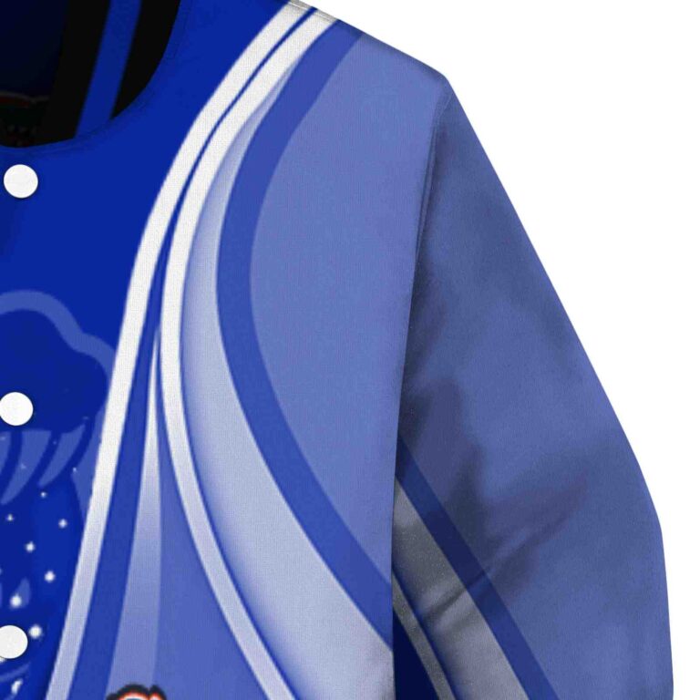 personalized florida gators wave patterns blue jacket premium grade