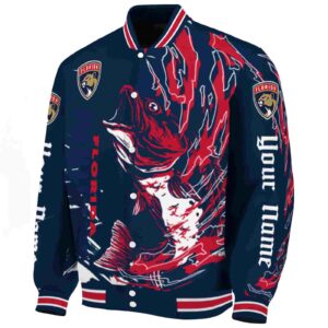personalized florida panthers fishing passion red white jacket best selling