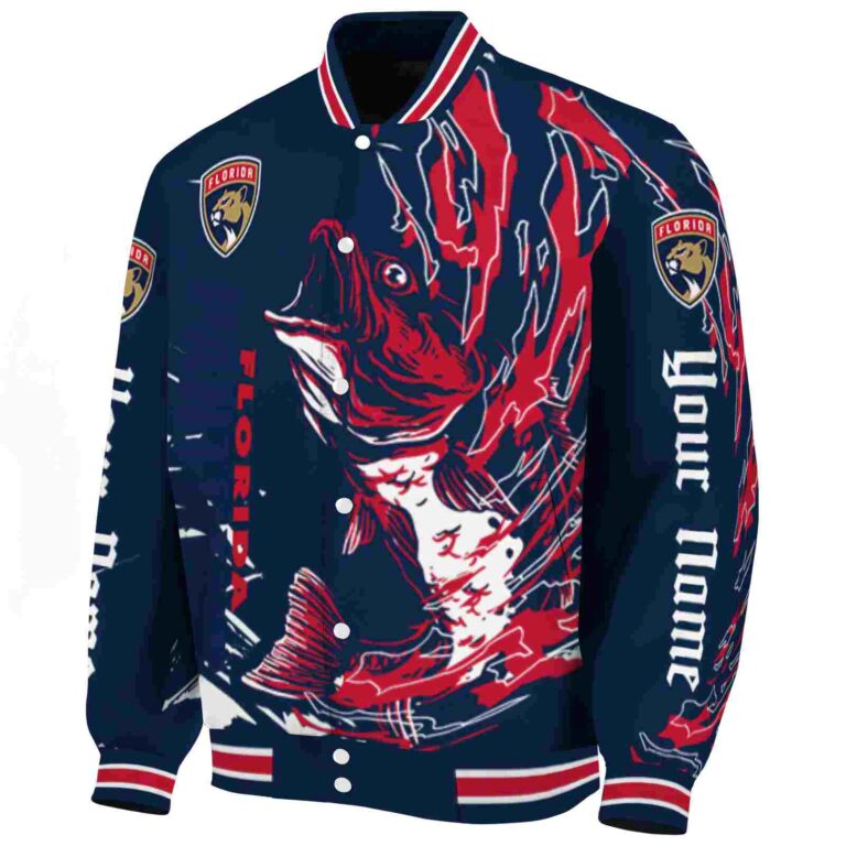 personalized florida panthers fishing passion red white jacket best selling