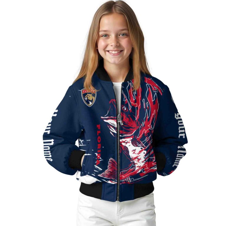 personalized florida panthers fishing passion red white jacket top rated